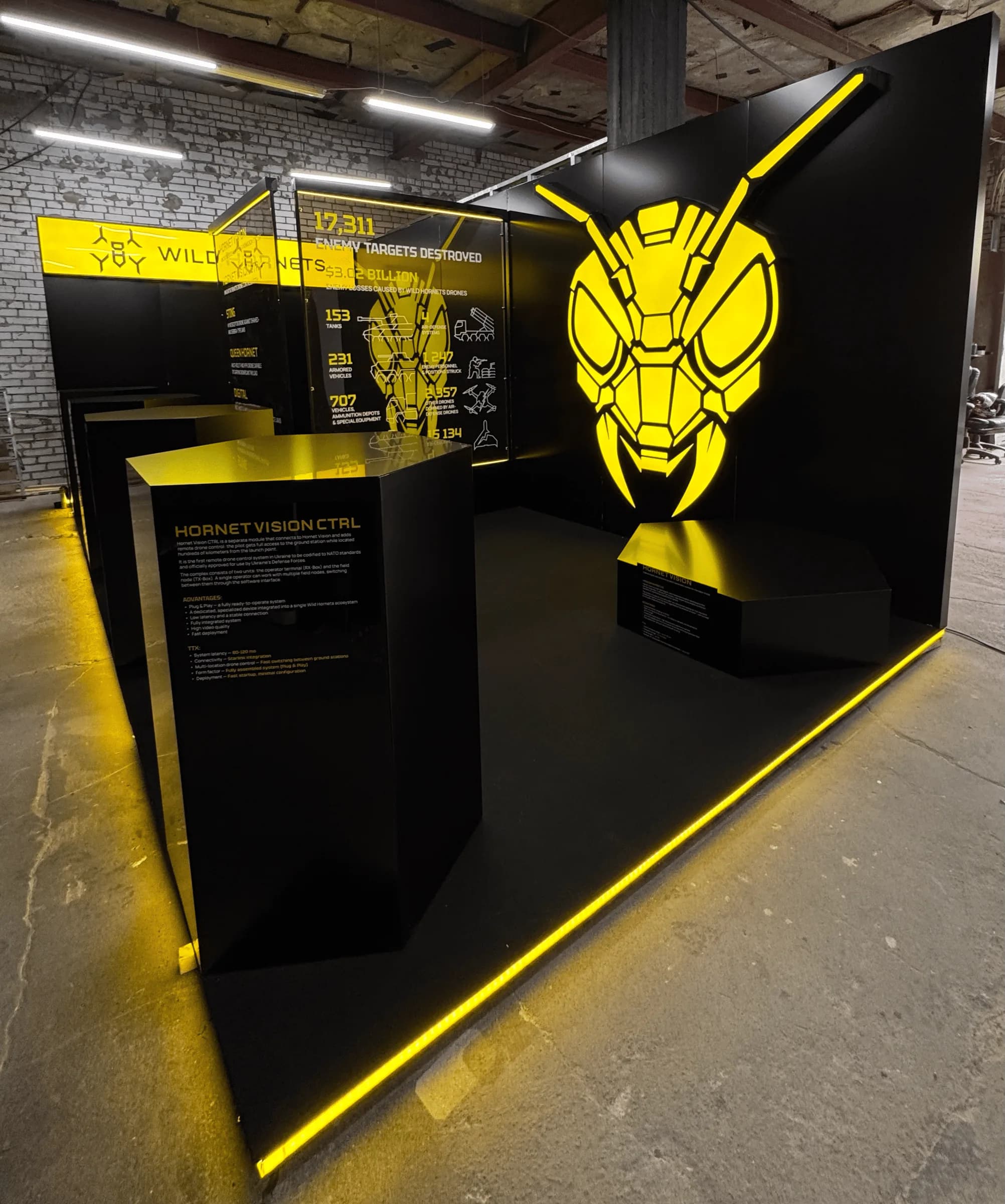 Виставковий стенд Wild Hornets у Польщі — 18 м² | CLIFF